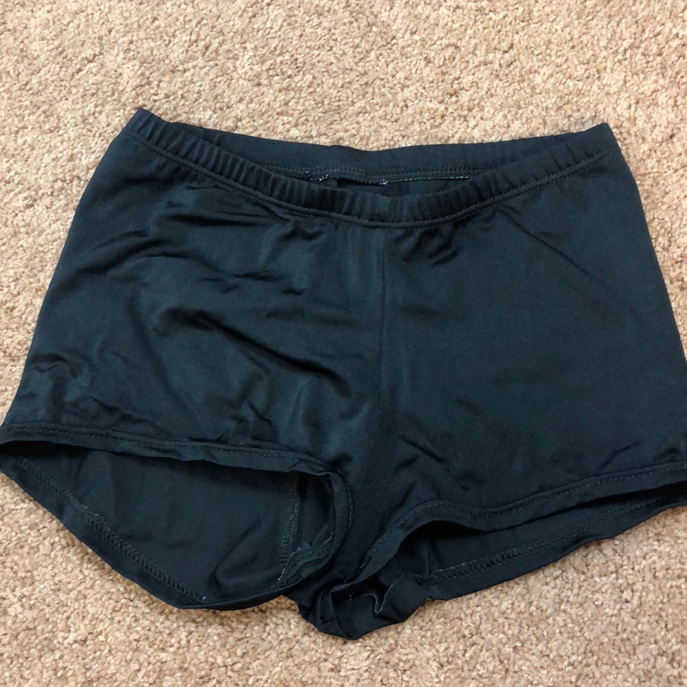 🔥 🔥 Black Super Stretchy Dance Booty Shorts 🔥